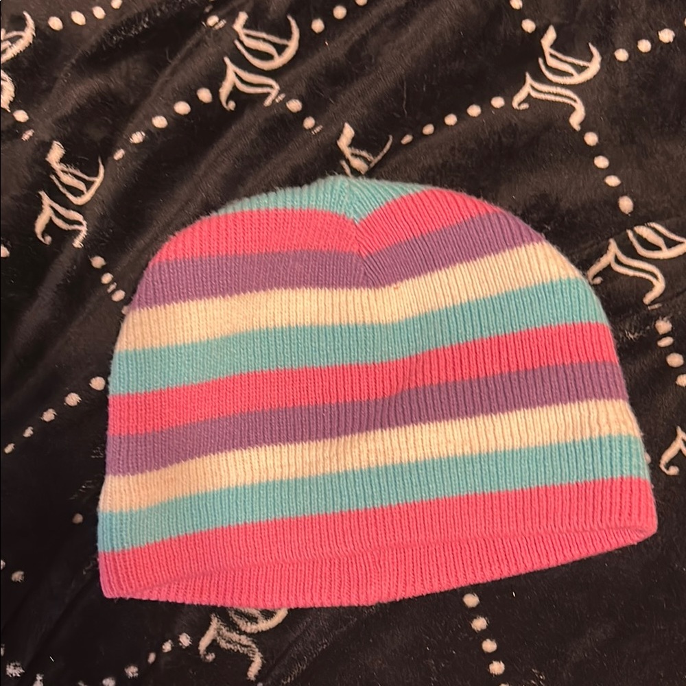 Colorful Striped Kids Beanie